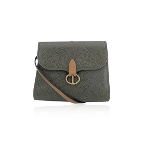 Authentic Christian Dior Vintage Military Green Leather Flap Shoulder Bag - Picture 1 of 6