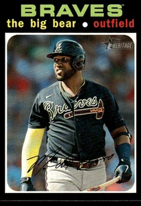 Marcell Ozuna 2020 Topps Heritage Nickname Variation #723 Braves Baseball Card - Picture 1 of 2