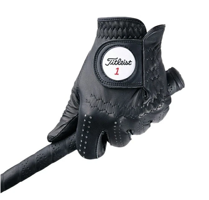 Guante de golf profesional Titleist TG73 mano izquierda negro 24 cm 9,4 pulgadas cuero 1 pieza Foto 1 de 1