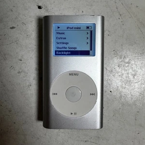 Apple iPod Mini A1051 2ème génération argent 4 Go lecteur multimédia MP3 portable - Photo 1/8