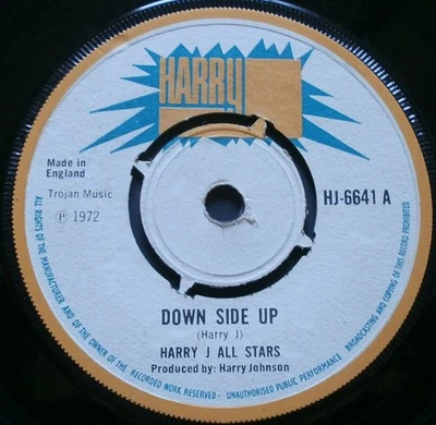 Harry J. All Stars - Down Side Up (7", Single, 4 P) (Very Good Plus (VG+)) - Image 1 of 2