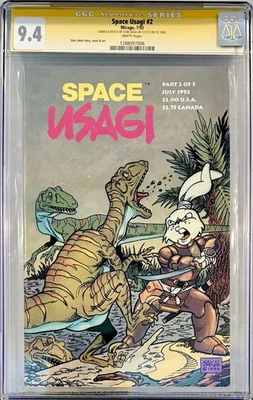 Space Usagi #2 - CGC SS 9.4 Signed & Sketch by Stan Sakai - Mirage Studios - Image 1 of 2