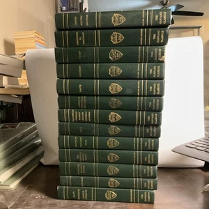 Harvard Classics Deluxe Edition Green Book Set Bonded Leather 20 Volumes - Picture 1 of 16