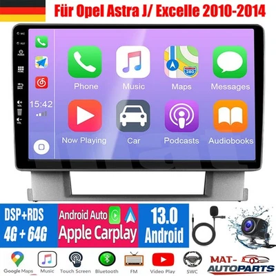 Android Auto Radio Stereo Carply GPS Für Opel Astra J/ Excelle 2010 2011-2014 US - Bild 1 von 4