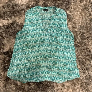 Top Zenobia para mujer talla 2XL sin mangas verde blanco multicolor. - Imagen 1 de 6