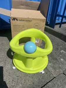 Bebeconfort Sedile Bagno Girevole per Neonati 6-12 Mesi Sedia Supporto Antiscivolo Verde - Foto 1 di 3