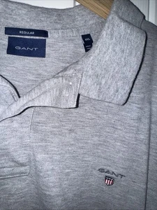 Gant Herren 4XL T-Shirt Regular Fit Grau meliert Top Zustand! - Bild 1 von 5