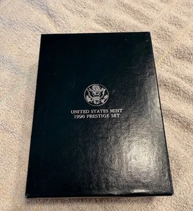 1990 Prestige US Mint 6 Coin Proof Set w/COA & Box - Silver Eisenhower Dollar - Picture 1 of 14