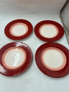 4) WHOLE HOME DINNER PLATES #WH1 TWO TONE **READ** - Picture 1 of 3