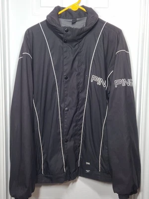 VTG Ping Jacket Mens XL Black Full Zip Golf Gore-Tex Waterproof Rainwear England - Image 1 of 4