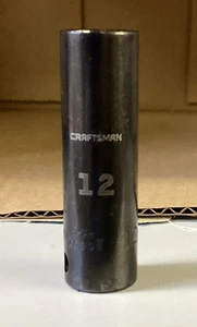 Craftsman 12mm x 3/8” Dr Deep Impact Socket - 6Pt - 15901 - S-AF Free USA Ship - Picture 1 of 1