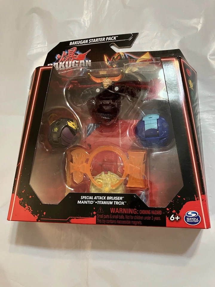 BAKUGAN STARTER PACK ATAQUE ESPECIAL BRUISER, MANTID, TITANIO TROX Foto 1 de 1