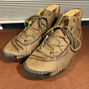 1978 FASHION 5 Men’s Size 46 (US 12) BROWN LEATHER LACE UP COMFORT SHOES #9926 - Picture 1 of 15
