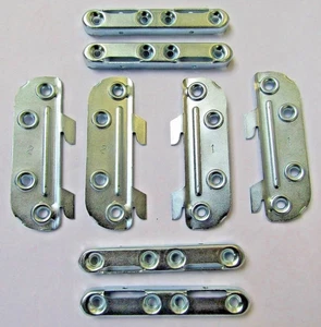 Schrankwinkel verzinkt 100 mm klein Abklopf Bettbeschläge Verbinder 8 Stück - Bild 1 von 1
