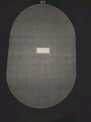 Darice Oval Plastic Needlecraft Canvas Placemat  18" x 12" - Image 1 of 3