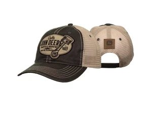 LP70317 - John Deere braun und hellbraun Oxford Patch Cap - Bild 1 von 1