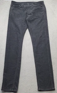 Pantalones de pana Rag & Bone New York para hombre 34 negro calce 1 pierna recta extra delgada - Imagen 1 de 11