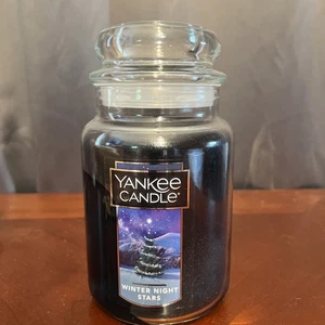 Yankee Candle Winter Night Stars Large Jar 22oz Blue - Picture 1 of 3