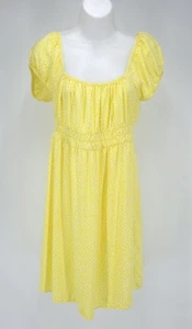 Billabong Girls Dress Size Large Short Sleeve Smocked Summer Beach Travel Soft - Picture 1 of 15
