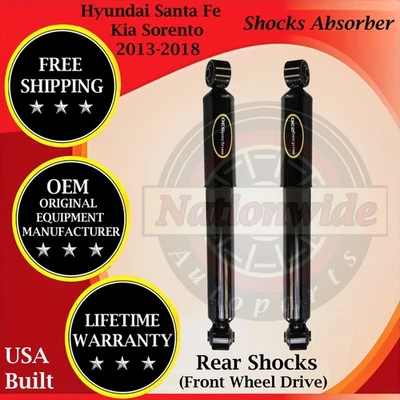 Monroe OEM Rear Shocks For 2013-2018 Kia Sorento Hyundai Santa Fe 2WD Lifetime W - Image 1 of 4