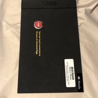 Catálogo de folleto de venta de autos originales Honda S2000 Roadster 2006 36 páginas Foto 1 de 4