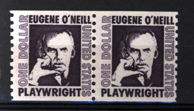 1305C MNH COIL PAIR, $1.00 COIL PAIR EUGENE O'NEILL, SET ISSUED 1966 - 1981 #2 - Image 1 of 1