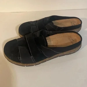 Mules casual Earth Origins Ellery in camoscio nero taglia 8,5 - Foto 1 di 8