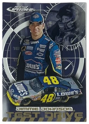 2008 Press Pass Speedway Test Drive #TD11 Jimmie Johnson - Image 1 of 2
