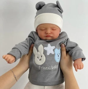 iCradle Reborn Baby Puppe 20 Zoll Ganzkörper Silikon Junge mit Kleidung &... - Bild 1 von 12