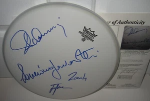 THE THREE TENORS SIGNED DRUMHEAD LUCIANO PAVAROTTI AUTOGRAPH OPERA JSA LOA X3 - Picture 1 of 4
