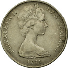 Neuseeland 10 Cent Münze | Königin Elizabeth II | Maori Koruru Maske | 1970 - 1985