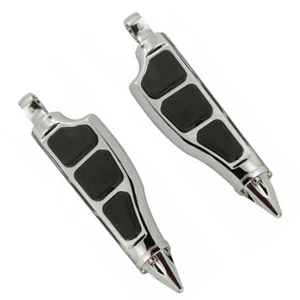Stiletto Footpegs Mount Clamps Foot Pegs Pedals Fits For Harley Street Glide - Picture 1 of 7