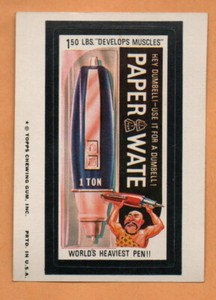 Paper Wate 1974 Wacky Packages original 9th series 9 Ex+