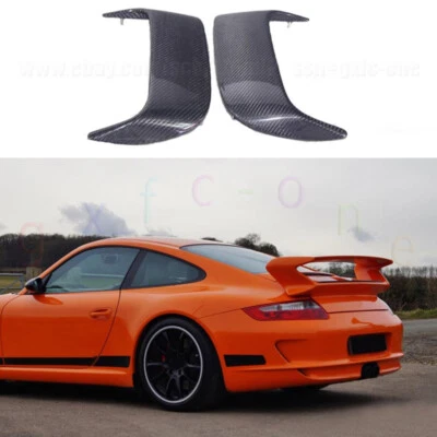 Cubierta de ventilación del maletero trasero de fibra de carbono para Porsche 911 GT3 cupé 2006-2011 Foto 1 de 4