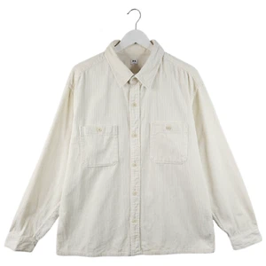 Uniqlo Mens Oversized Cream Corduroy Cord Shirt Overshirt Shacket Size XL - Picture 1 of 16