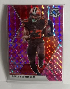 2020 Odell Beckham Jr. Pink Camo Silver Prizm Mosaic Cleveland Browns #54 - Picture 1 of 2