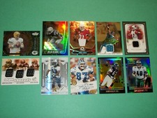 Football Auto Jersey Serial Numbered 10 Card Lot Brett Favre Chad Johnson & More
