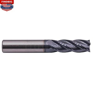4 Flute 3/4" Solid Carbide 2-1/4" LOC x 5" OAL Long End Mill - AlTiN Coated - Picture 1 of 7
