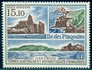 TAAF 1988 CROZET Islands,Penguin Island,landscape,Map,Mi.238,MNH - Picture 1 of 1