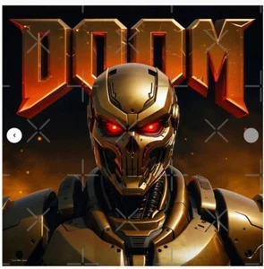 DOOM Poster - 33.1" x 33.1" - Semi Gloss - Picture 1 of 2