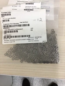Rondelle piatte NAS620C4L Mil-Spec .115 ID .209 OD inox - Foto 1 di 1
