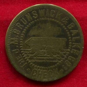 Ohio, Canton - c1883-1900 Ley & Menegay 5c Brunswick Blake Token - Picture 1 of 2