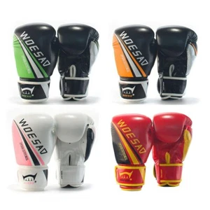 Kinder Erwachsene MMA Muay Thai Boxhandschuhe Kickboxen Kampf Schlaghandschuh - Bild 1 von 18