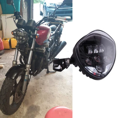 7"inch LED Projector Black Hi/Lo Headlight For Honda Nighthawk 750 650 450 250 - Image 1 of 4