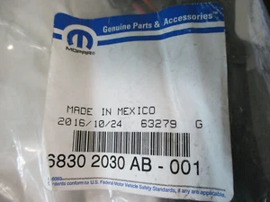 New MOPAR Seat Recliner Wiring 68302030AB Dodge Durango Jeep Grand Cherokee - Picture 1 of 3