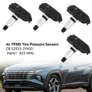 4x TPMS Tire Pressure Sensor 52933-2Y450 For Hyundai ix35 Tucson U8 - Picture 1 of 10