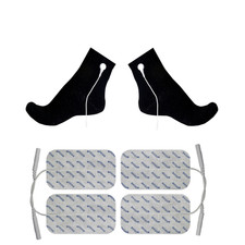 REIZSTROM Socken TENS Stimulationssocke TENS EMS Gerät (Gr.40-44) Fussreflexzone