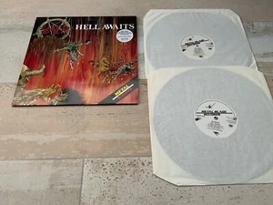 SLAYER HELL AWAITS MASTERED DOUBLE ALBUM 1988 GATEFOLD SLEEVE VINYL NO POSTER! - Picture 1 of 7