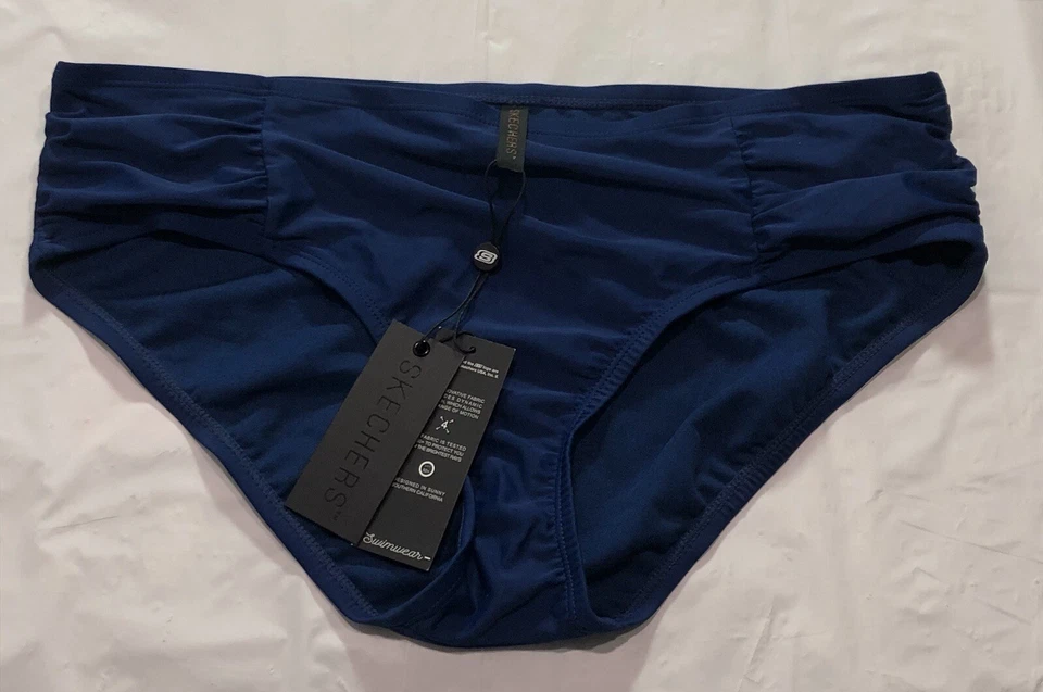 Pantalones de baño Skechers para mujer grandes costeros playa vacaciones azul Foto 1 de 4