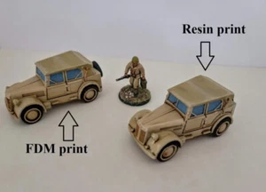 28mm/ 1:56th scale Bolt Action Resin WW2 Italian Fiat 508 Coloniale - Picture 1 of 2